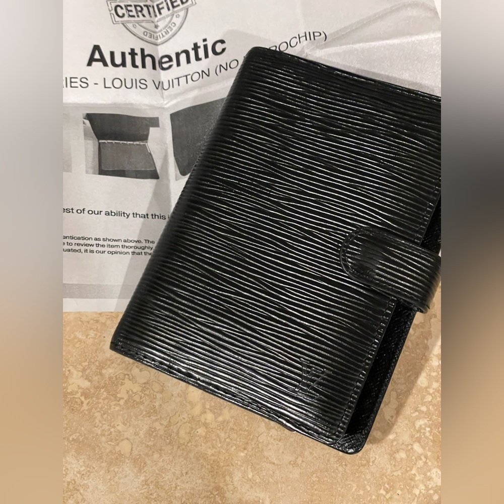 Louis Vuitton Black Epi Leather Travel Agenda EUC COA Full Set - Picture 14 of 15